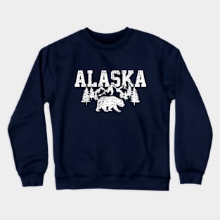 Alaska Bear Ice Mountains Forest Hunting Usa Crewneck Sweatshirt